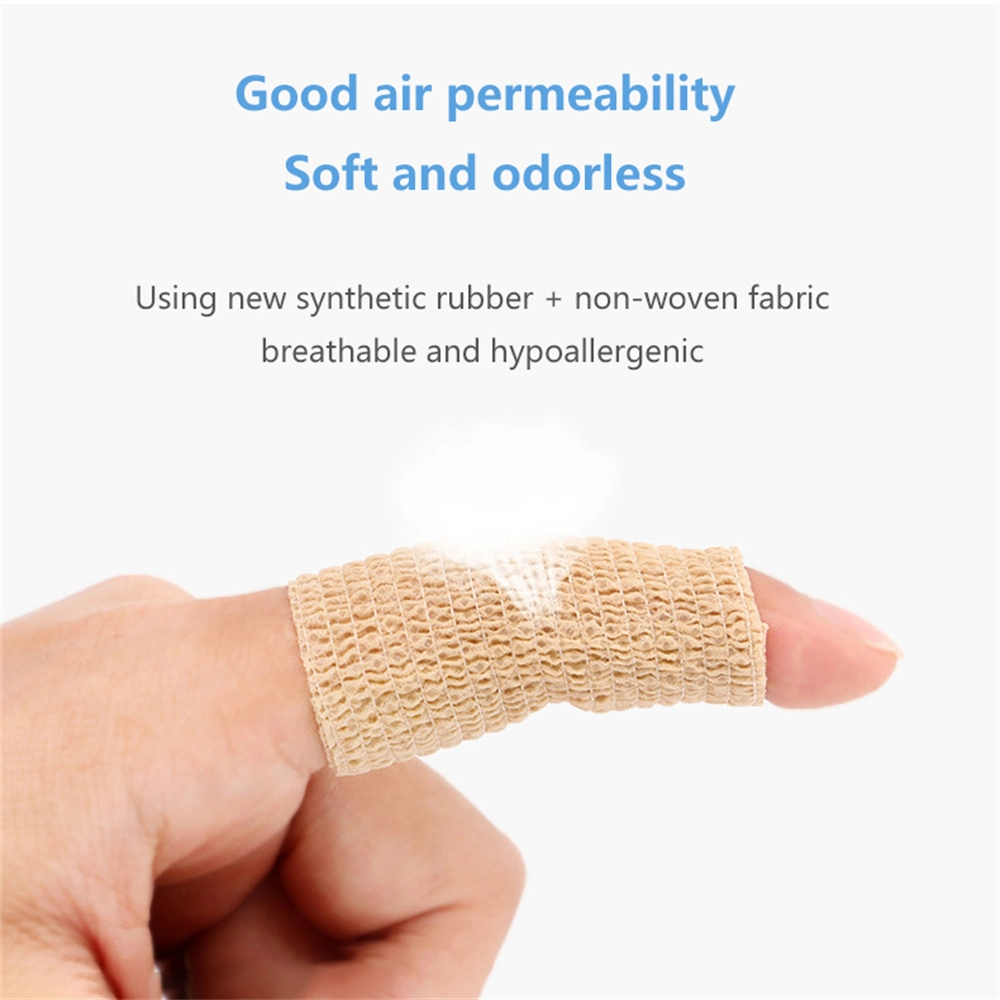 Self Adhesive Ankle Finger Muscles Care Elastic Medicalbandage Gauze Dressing Tape Sports Wrist Support