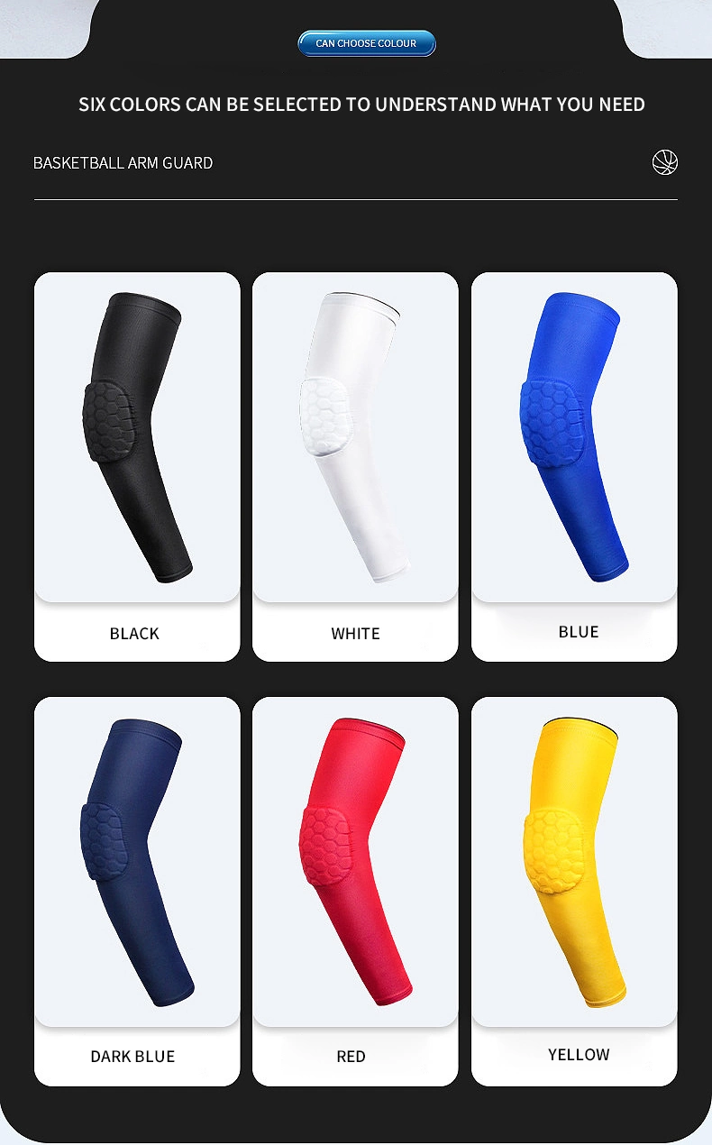  Elbow Arm Sleeves with Honeycomb Elbow Pads for Basketball Elbow Sleeves Comfortable