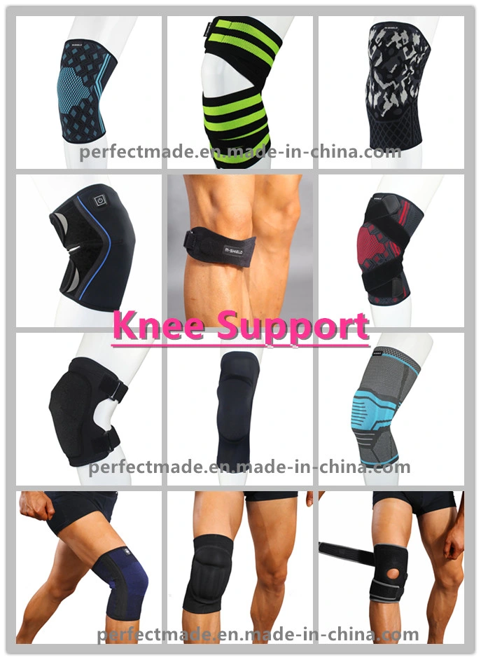 Comfortable Nylon Elastic Knee Brace with Silicone Pads