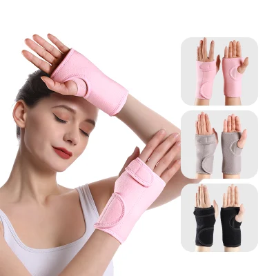 6050 # Transpirable Palm Thumb Wrap Esguince Ortopédico Placa de acero Muñequera Brace