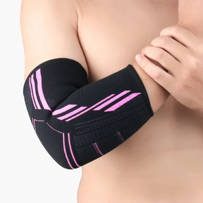 Nylon Compresión Tenis Brazo Codo Brace Transpirable Antideslizante Material Colorido Brazo Codo Manga