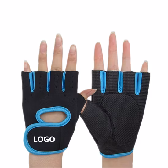 Guantes de levantamiento de pesas sin dedos personalizados Guantes de entrenamiento de fitness Guantes de gimnasio de deporte de entrenamiento ponderado