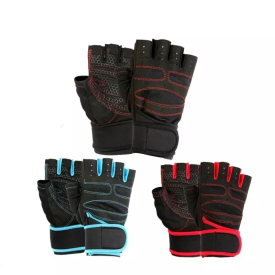 Guantes de entrenamiento Guantes de levantamiento de pesas Soporte de muñeca Levantamiento de pesas Entrenamiento Guantes de fitness Guante deportivo Gimnasio Guantes de fitness Unisex Guantes personalizados