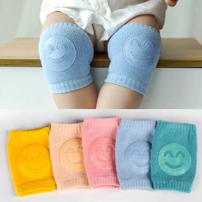 Calcetines para bebés Rodilleras para niños pequeños Almohadillas para niños Rodilleras para niños Soporte de rodilla transpirable de algodón